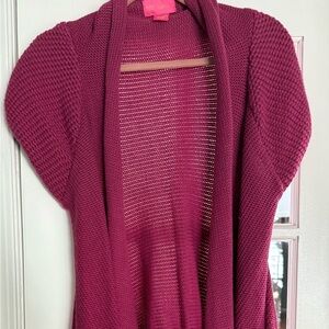 Betsey Johnson Fuchsia Knit Women's Cardigan